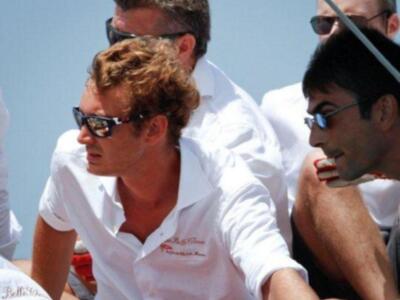 Piere Casiragui, tercer hijo de la Princesa Carolina de Mónaco y miembro de la Tripulación del Tuiga, en "la Semana Clásica de Puerto Sherry"