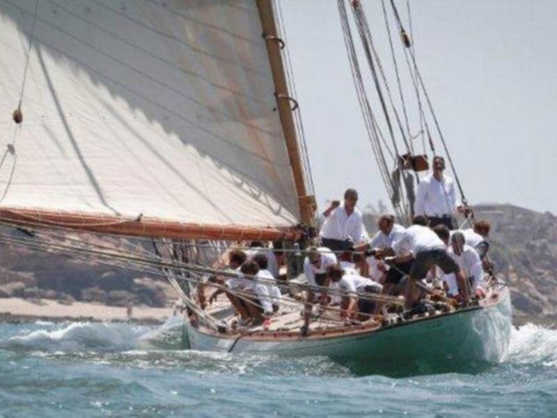 Piere Casiragui, tercer hijo de la Princesa Carolina de Mónaco y miembro de la Tripulación del Tuiga, en "la Semana Clásica de Puerto Sherry"
