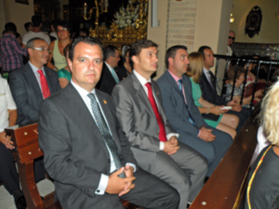 Procesión mañanera del Santo Patron San Gregorio de Osset de la localidad de Alcalá del Río