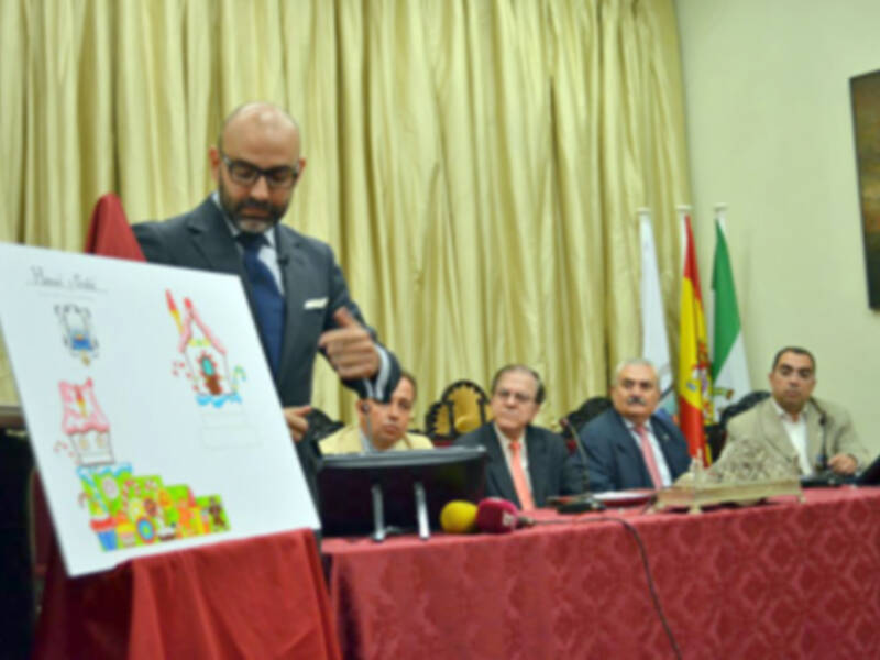 Sevilla. El Ateneo Sevillano presento los nuevos diseño de las carrozas de la cabalgata de Reye 2013.