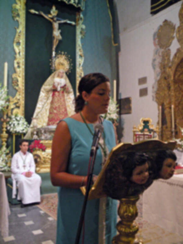 Provincia. Antonio Rendón.Solemne Función conmemorativa del XLI  Aniversario de la Coronación Canoníca de la Virgen de las Angustias de Alcalá del Río.