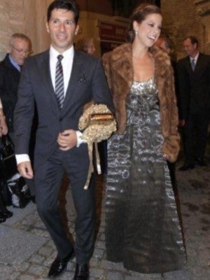 Luis Alfonso de Borbón y su esposa Margarita Vargas, padrinos de la magnifica fiesta de la revista Escaparate en Sevilla