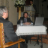 Provincia. Benjamín Domínguez, diserto una ponencia sobre el arte de la imaginería del Dulce nombres de Jesús, en la corporación del Nazareno de Alcalá del Río.