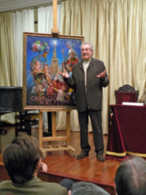 Sevilla.Presentado el cartel anunciador de la cabalgata de Reyes Magos del 2013, obra del pintor José Alberto Bedoya.