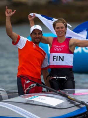 Curro Manchón, entrenador de vela del año 2012 en Finlandia