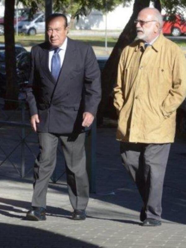 Curro Romero y Michel, despiden a un buen amigo el ganadero Gabriel Rojas