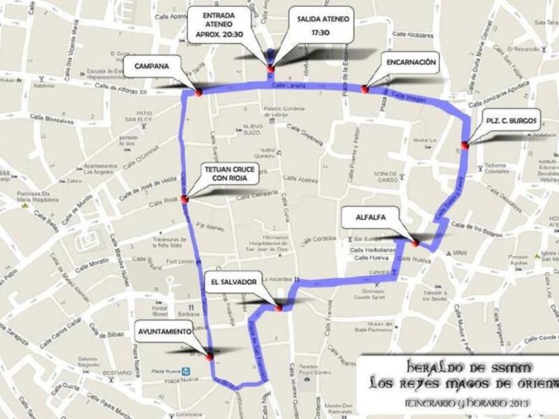 El Heraldo Real recorrerá el centro de Sevilla mañana a partir de las 17,30h y pedirá las llaves de la ciudad para su majestades los Reyes de Oriente