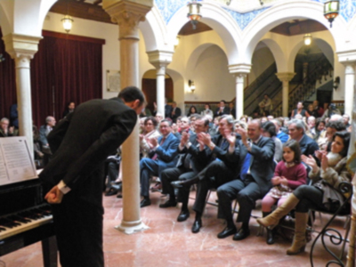 Sevilla.Concierto de coplas en la clausura expositiva de la Hermandad de San Isidoro de Sevilla.