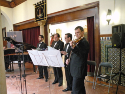 Sevilla.Concierto de coplas en la clausura expositiva de la Hermandad de San Isidoro de Sevilla.