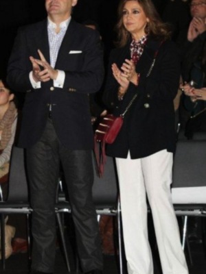 Marina Danko con su novio Manuel Blanco en SIMOF 