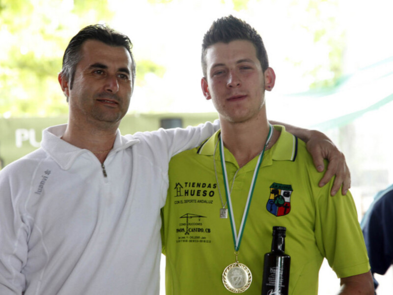 Jaime Martínez, campeón regional de bolo andaluz montaña.