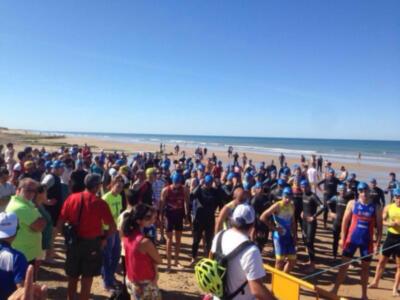 El ÂIII Triatlón Cros ÂPlayas de Chipiona contó con la participación de 110 deportistas