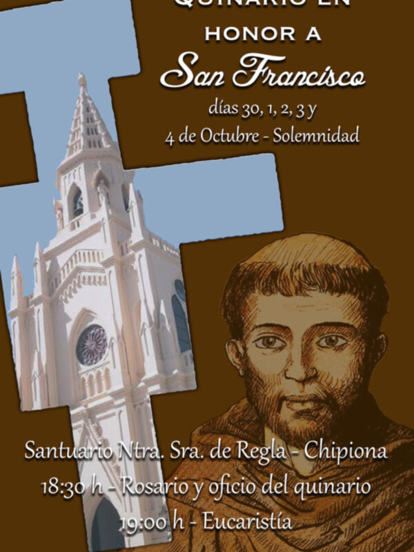 Un quinario celebrará la festividad de San Francisco de Asís(Chipiona)