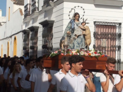 Chipiona ha vivido hoy la procesión de la Divina Pastora