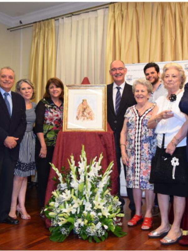 Sevilla.Una  devoción Mariana ha compuesto el cartel de la Virgen de los Reyes.