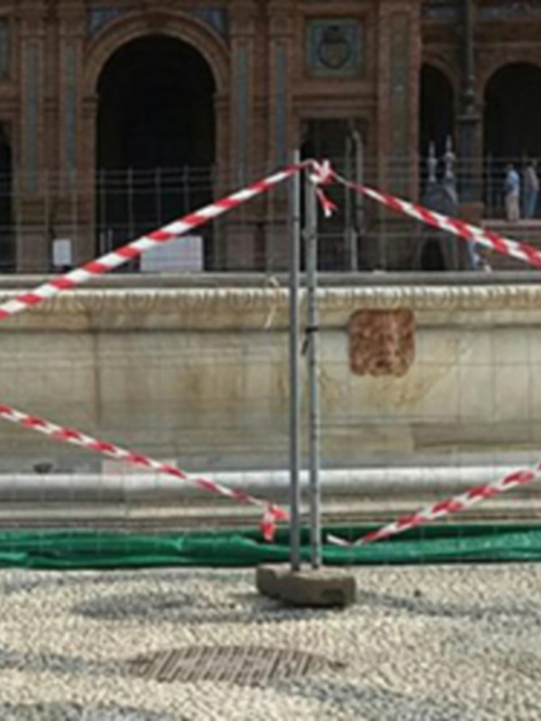 Mejora en la eficiencia energética de la fuente ornamental de Plaza España en Sevilla.