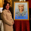 La portada del boletín de las Aguas de Cuaresma, la Virgen de Guadalupe obra pictórica de Ana Cordero Martin.
