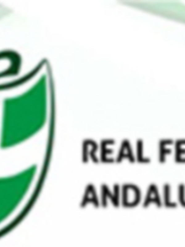 Logotipo de la Real Federación Andaluza de Fútbol con el texto "Real Federación Andaluza de Fútbol" y la fecha 100 años.