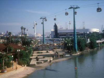 El Jardín Americano durante la Exposición de 1992