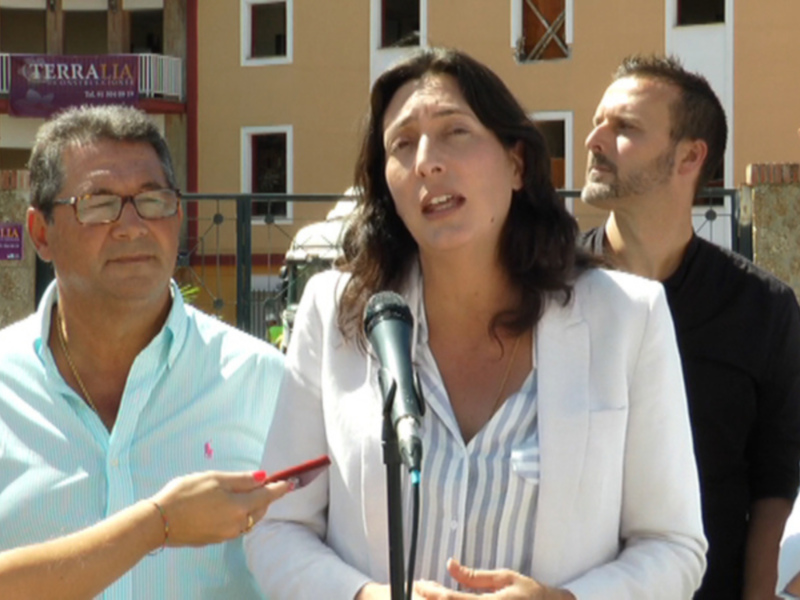 La Secretaria General del PP en Andalucía visita las obras del PROFEA en Chipiona y reclama a la Junta el desdoble de la A-491