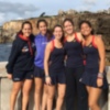 Quinteto andaluz con la selección española júnior de pádel