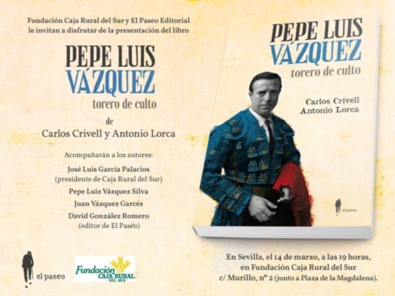 Presentación de ‘Pepe Luis Vázquez, torero de culto’, biografía escrita por los periodistas Antonio Lorca y Carlos Crivell