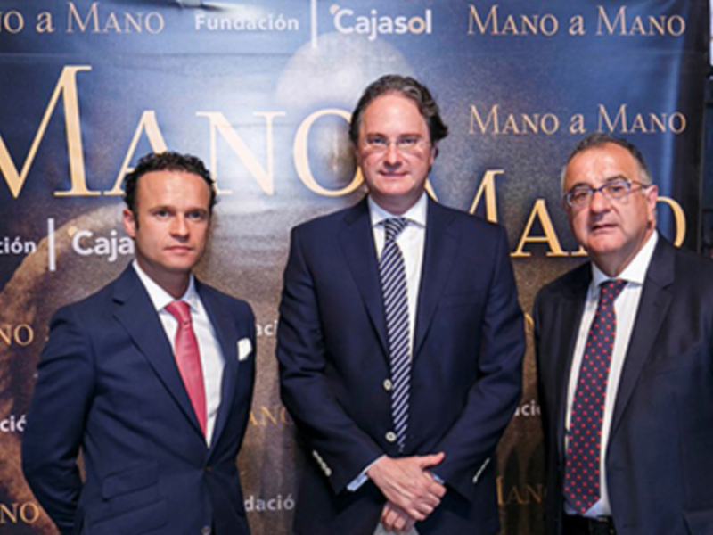 Antonio Ferrera y Roberto Gómez, lección de toreo y radio en la Fundación Cajasol