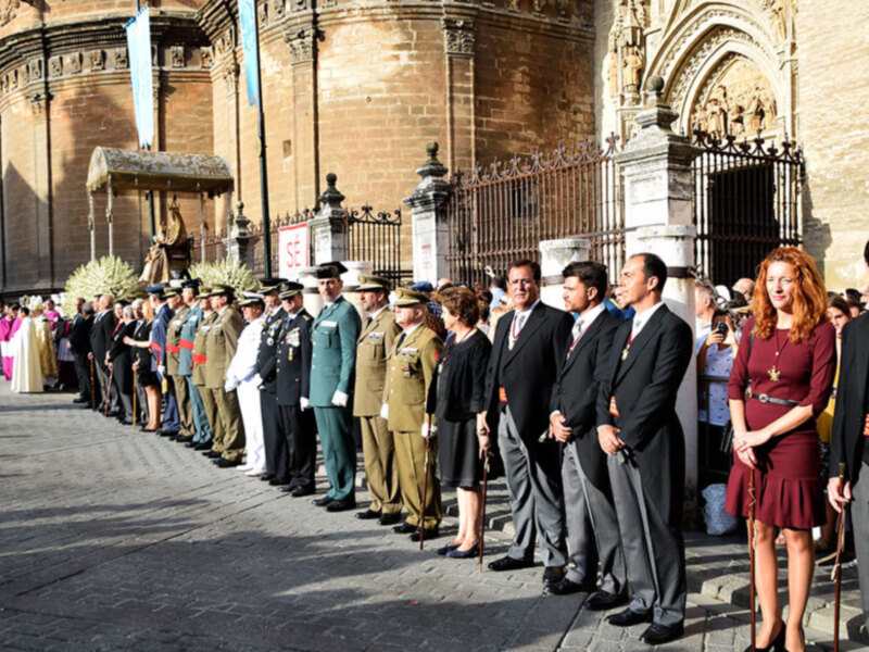 La procesión de la  Virgen de los Reyes es una advocación de la Virgen María .
