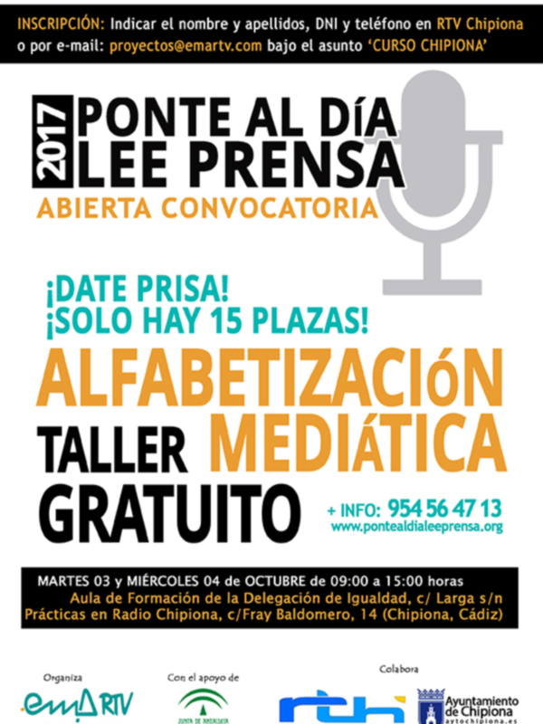 15 mujeres de Chipiona realizan un taller de alfabetización mediática de la Asociación de Emisoras Municipales de Andalucía