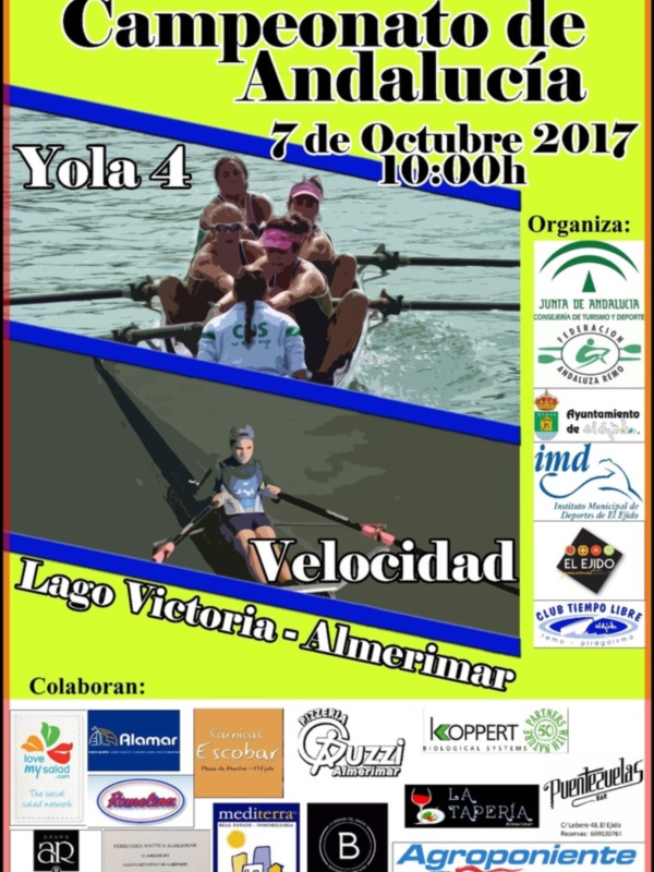 Campeonatos de Andalucía de yolas y velocidad de remo