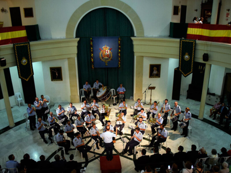 Concierto de Música del mando Aéreo de Tablada en la Hermandad de la Vera-cruz de Alcalá del Río.
