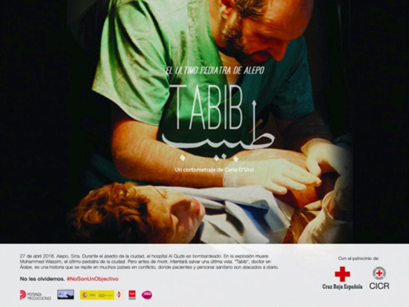 TABIB está dirigido por el actor y productor Carlo D'Ursi, es un poderoso homenaje a todos los profesionales médicos que realizan su labor en zonas de