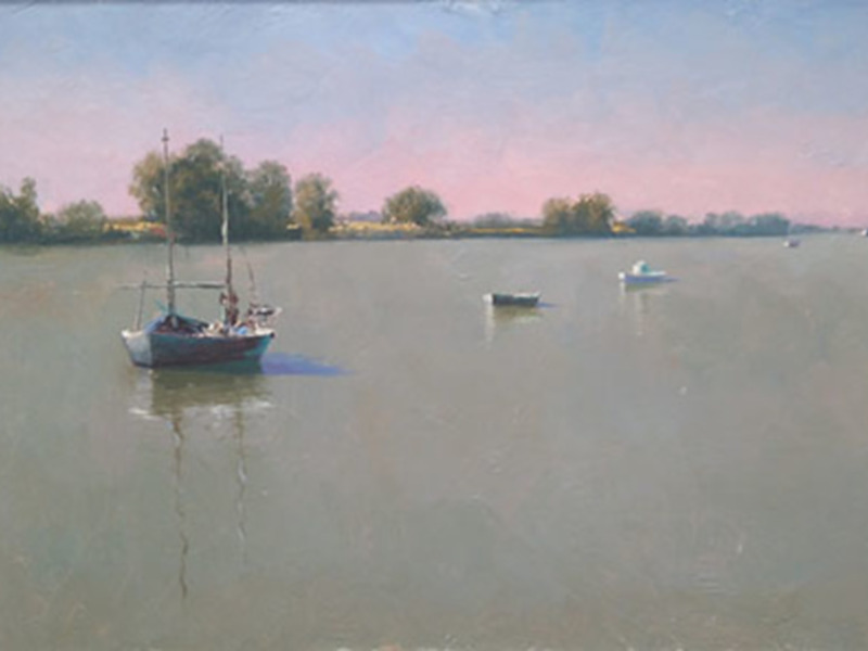Fundación Caja Rural del Sur inaugura la exposición, Riberas del Guadalquivir, del pintor sevillano Palomo Reina