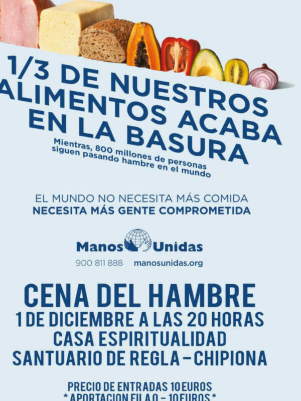 Manos Unidas llama a la solidaridad con la 'Cena del hambre' que tendrá lugar hoy 1 de diciembre