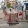 Obras en la calle Ánimas en Los Remedios
