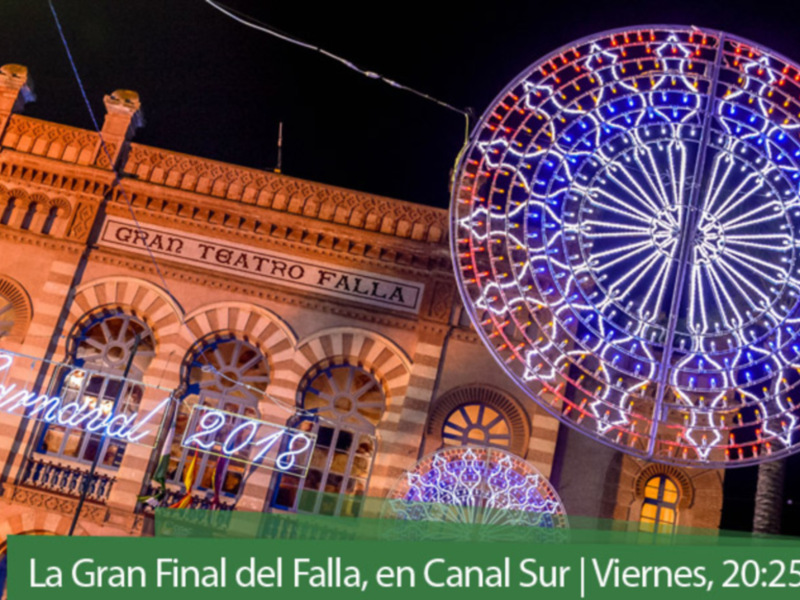 Canal Sur TV ofrece en exclusiva la Final del Falla, la mayor retransmisión en directo de la televisión europea
