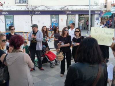 La Asamblea feminista se concentró ayer para exigir el cumplimiento del presupuesto del Pacto de Estado contra la violencia de género