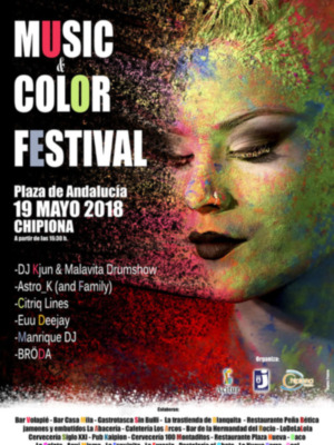 Mañana sábado 19 de mayo se celebra el festival Music & Color Sessión en la Plaza de Andalucía