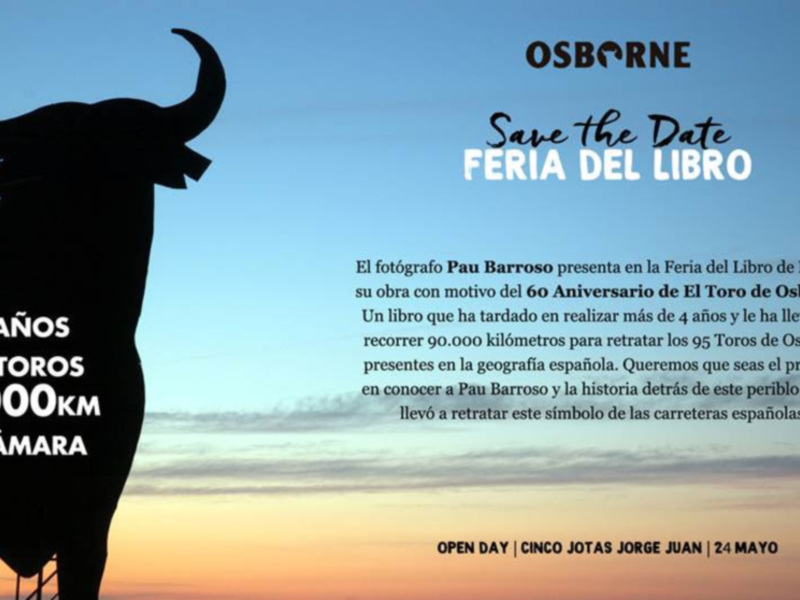 El Toro de Osborne desembarca en la Feria del Libro de Madrid