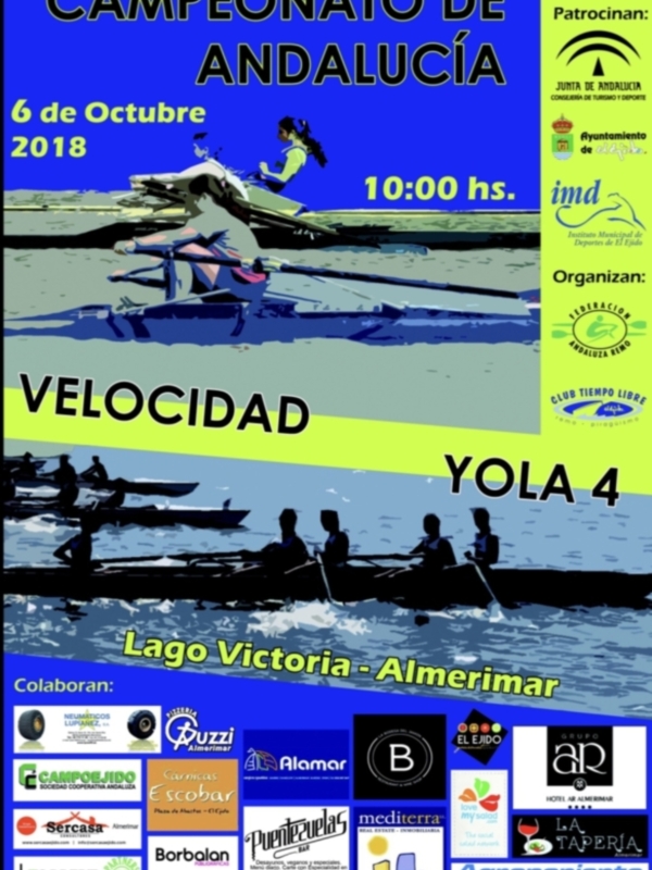 Los Campeonatos Andalucía de yolas y velocidad, en El Ejido