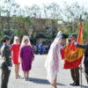 Muchos sevillanos han prestado juramento ante la bandera en el cuartel de Torreblanca.