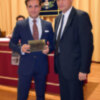 El Mayoral de Garcigrande y Julián López Escobar, conocido como “El Juli” en los premios taurino de Pascual Márquez