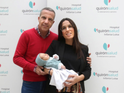 Nace la segunda hija del conocido tertuliano de ‘El chiringuito’ Cristóbal Soria en Quirónsalud Infanta Luisa de Sevilla