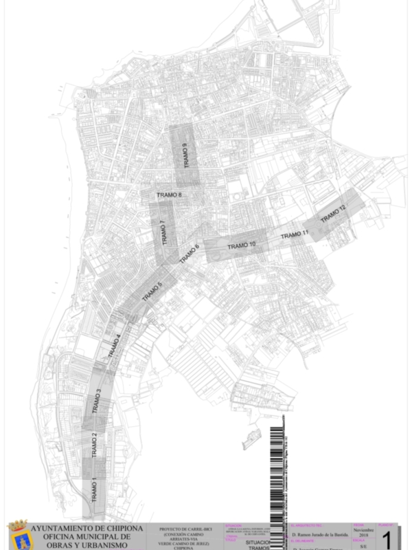 Aprobado el modificado del proyecto del carril bici que discurrirá entre el centro El Camaleón y el camino de Jerez