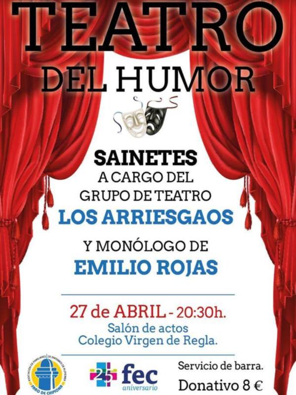 Alzheimer vuelve a proponer una divertida noche de teatro solidario el sábado 27 de abril