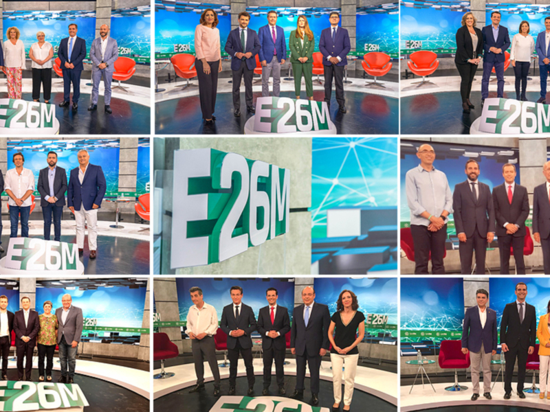 Canal sur emite 8 debates en simultáneo con los candidatos a las alcaldías de las ocho capitales andaluzas
