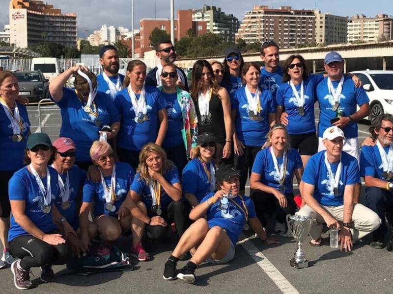 El Club Piragüismo Triana, subcampeón de España y Andalucía de barcos de dragón