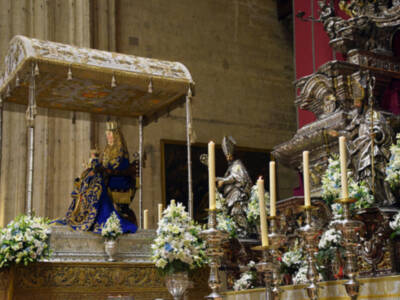 La  Novena a la Virgen de los Reyes  es predicada por el Rvdo. Marcelino Manzano Vílchez.