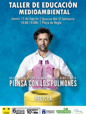 El 15 de agosto vuelven los talleres medioambientales promovidos por Ayuntamiento y Ecoembes a las playas de Chipiona