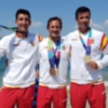 Podio doble para el remo andaluz en los Juegos Mediterráneos de playa